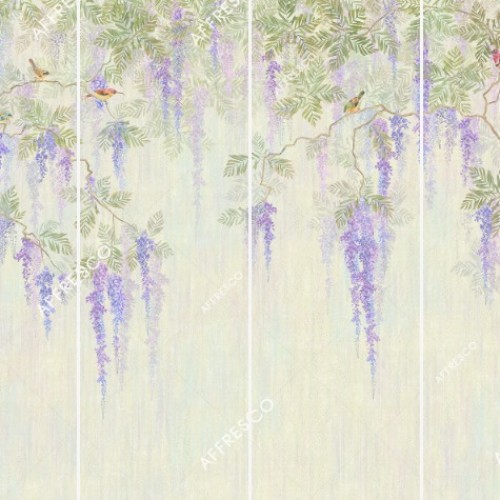 Панно Affresco Wallpaper Part 2 Wisteria in Bloom AB53-COL3 2x2,68 м Панно Affresco Wallpaper Part 2 Wisteria in Bloom AB53-COL3 2x2,68 м
