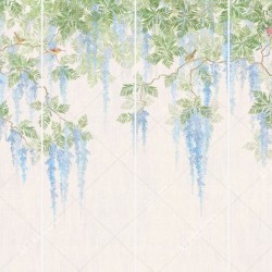 Панно Affresco Wallpaper Part 2 Wisteria in Bloom AB53-COL4 2x2,68 м, панно из нескольких рулонов