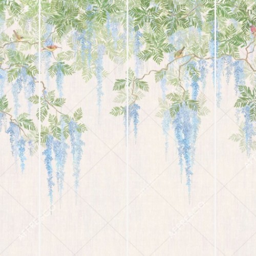 Панно Affresco Wallpaper Part 2 Wisteria in Bloom AB53-COL4 2x2,68 м Панно Affresco Wallpaper Part 2 Wisteria in Bloom AB53-COL4 2x2,68 м