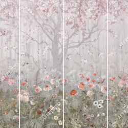 Панно Affresco Wallpaper Part 2 Blooming Woods WP42-COL4 2x2,68 м, панно из нескольких рулонов