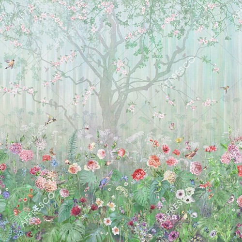 Панно Affresco Wallpaper Part 2 Blooming Woods WP42-COL5 2x2,68 м