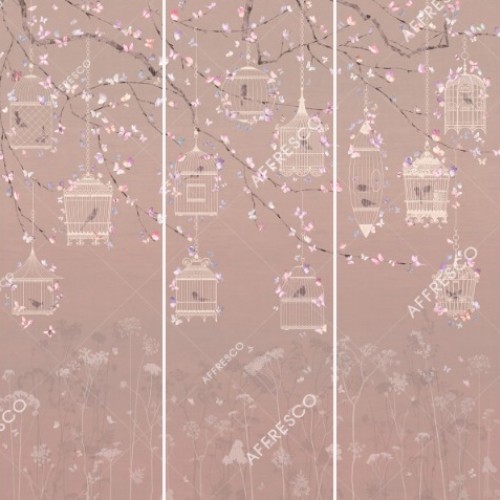 Панно Affresco Wallpaper Part 2 Butterflies JK32-COL1 2x2,01 м