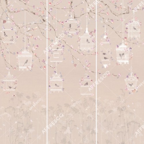 Панно Affresco Wallpaper Part 2 Butterflies JK32-COL2 2x2,01 м