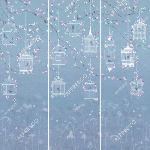 Панно Affresco Wallpaper Part 2 Butterflies JK32-COL3 2x2,01 м