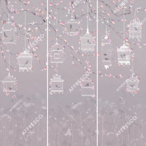 Панно Affresco Wallpaper Part 2 Butterflies JK32-COL4 2x2,01 м