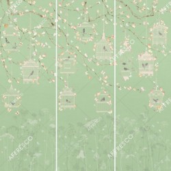 Панно Affresco Wallpaper Part 2 Butterflies JK32-COL5 2x2,01 м, панно из нескольких рулонов