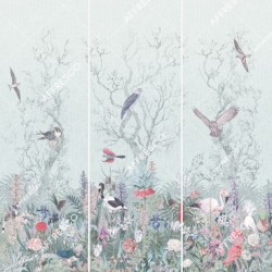 Панно Affresco Wallpaper Part 2 Birds Residence LE25-COL1 2x2,01 м