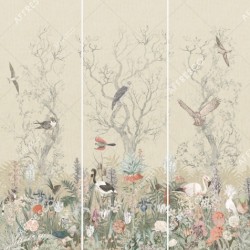 Панно Affresco Wallpaper Part 2 Birds Residence LE25-COL6 2x2,01 м