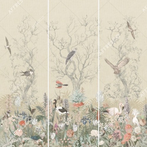 Панно Affresco Wallpaper Part 2 Birds Residence LE25-COL6 2x2,01 м