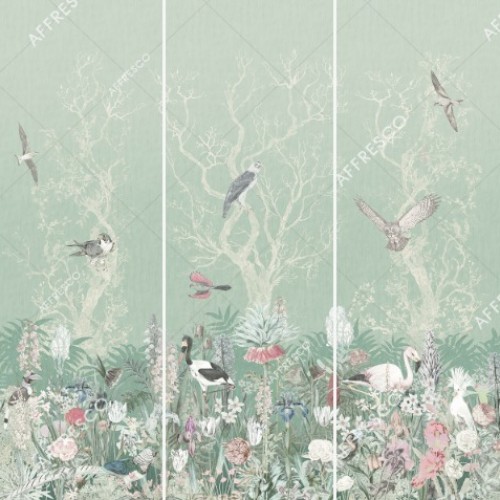 Панно Affresco Wallpaper Part 2 Birds Residence LE25-COL7 2x2,01 м
