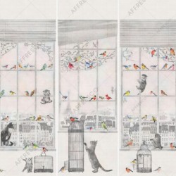 Панно Affresco Wallpaper Part 2 City Romance AB63-COL1 2x2,01 м