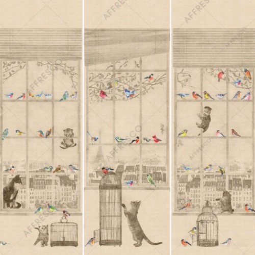 Панно Affresco Wallpaper Part 2 City Romance AB63-COL3 2x2,01 м