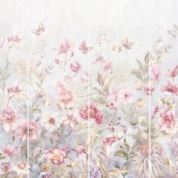 Панно Affresco Wallpaper Part 2 Watercolor Flowers AB54-COL1 2x2,68 м, панно из нескольких рулонов