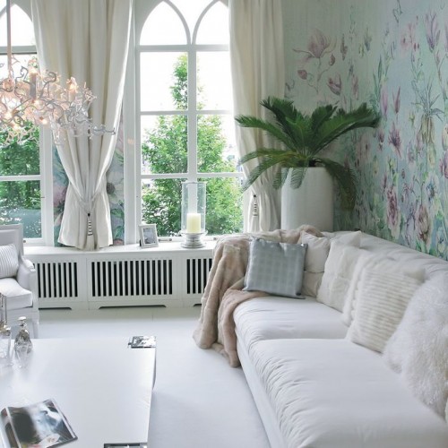 Панно Affresco Wallpaper Part 2 Watercolor Flowers AB54-COL3 2x2,68 м
