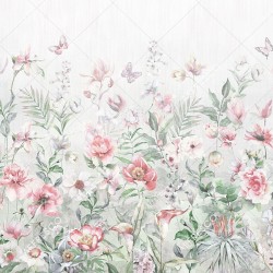 Панно Affresco Wallpaper Part 2 Watercolor Flowers AB54-COL4 2x2,68 м