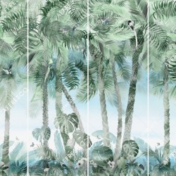 Панно Affresco Wallpaper Part 2 Tropical Vibe MT34-COL2 2x2,68 м, панно из нескольких рулонов