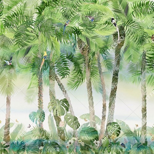 Панно Affresco Wallpaper Part 2 Tropical Vibe MT34-COL4 2x2,68 м