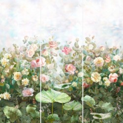 Панно Affresco Wallpaper Part 2 Rose Garden AB59-COL1 2x2,01 м, панно из нескольких рулонов