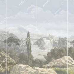 Панно Affresco Wallpaper Part 2 Mountain Scenery AF743-COL1 2,4x4 м, панно из нескольких рулонов