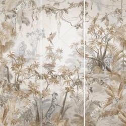 Панно Affresco Wallpaper Part 2 Wild Cats AF958-COL3 2x2,01 м