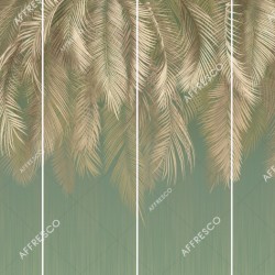 Панно Affresco Wallpaper Part 2 Palm Leaves AF952-COL3 2x2,68 м, панно из нескольких рулонов