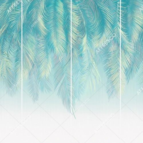 Панно Affresco Wallpaper Part 2 Palm Leaves AF952-COL5 2x2,68 м, панно из нескольких рулонов