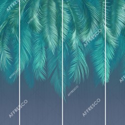 Панно Affresco Wallpaper Part 2 Palm Leaves AF952-COL6 2x2,68 м, панно из нескольких рулонов