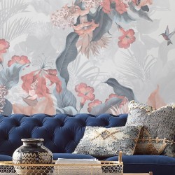 Панно Affresco Wallpaper Part 2 Paradise Bird AF962-COL1 2x2,01 м