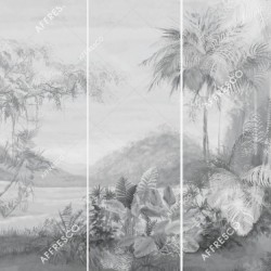 Панно Affresco Wallpaper Part 2 Island AB128-COL3 2x4,69 м, панно из нескольких рулонов