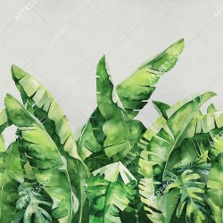 Панно Affresco Wallpaper Part 2 Large Palm Foliage AB131-COL5 2x2,01 м