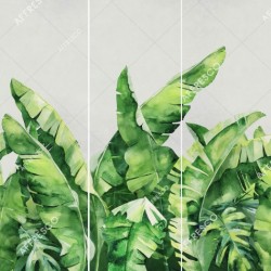 Панно Affresco Wallpaper Part 2 Large Palm Foliage AB131-COL5 2x2,01 м, панно из нескольких рулонов