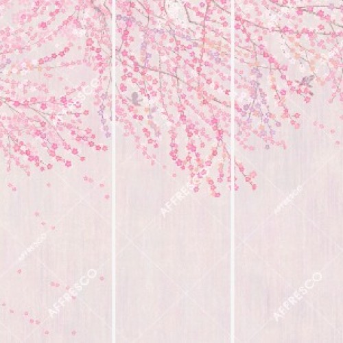 Панно Affresco Wallpaper Part 2 Bloom AB139-COL1 2x6,03 м, панно из нескольких рулонов