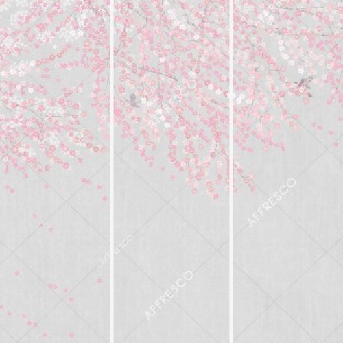 Панно Affresco Wallpaper Part 2 Bloom AB139-COL6 2x6,03 м, панно из нескольких рулонов