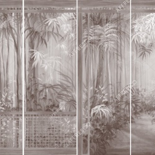 Панно Affresco Wallpaper Part 2 Jungle AB118-COL4 2x2,68 м, панно из нескольких рулонов