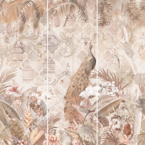 Панно Affresco Wallpaper Part 2 Peacock AB130-COL2 2x2,01 м