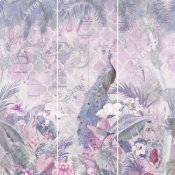 Панно Affresco Wallpaper Part 2 Peacock AB130-COL3 2x2,01 м
