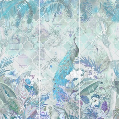 Панно Affresco Wallpaper Part 2 Peacock AB130-COL4 2x2,01 м