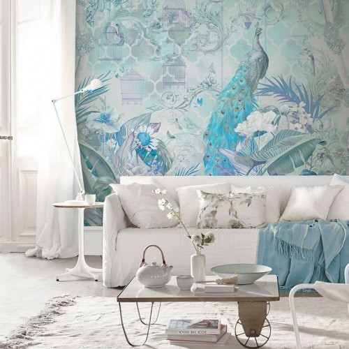 Панно Affresco Wallpaper Part 2 Peacock AB130-COL4 2x2,01 м
