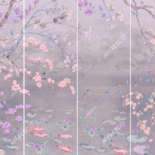Панно Affresco Wallpaper Part 2 Chinese Motif AB121-COL1 2x4,02 м