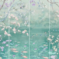 Панно Affresco Wallpaper Part 2 Chinese Motif AB121-COL3 2x4,02 м