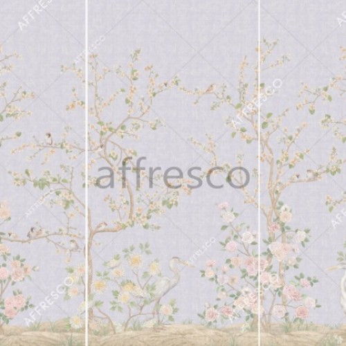 Панно Affresco Wallpaper Part 2 Floral Romance AF712-COL1 2,75x3,99 м, панно из нескольких рулонов