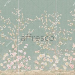 Панно Affresco Wallpaper Part 2 Floral Romance AF712-COL2 2,75x3,99 м, панно из нескольких рулонов