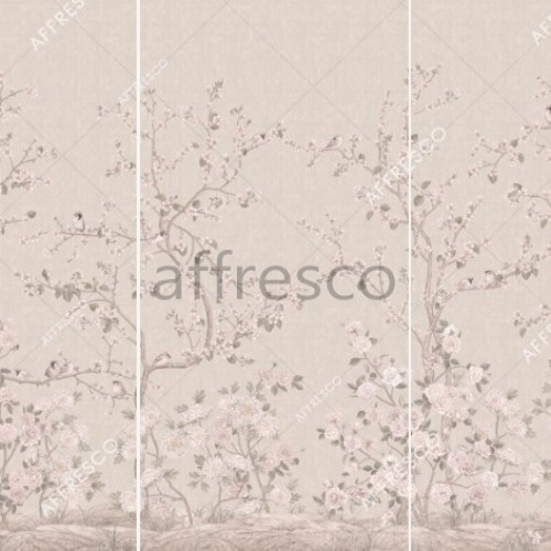 Панно Affresco Wallpaper Part 2 Floral Romance AF712-COL4 2,75x3,99 м, панно из нескольких рулонов
