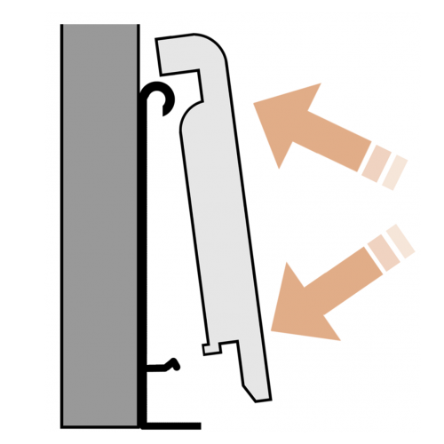 Крепления Fin Dek для плинтуса Modern Decor, 25 шт Крепления Fin Dek для плинтуса Modern Decor, 25 шт