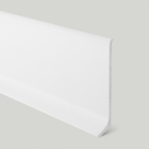 Плинтус алюминиевый крашеный Profilpas 90/6SF белый матовый 78110 сапожок 60x10