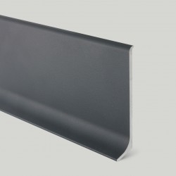 Плинтус алюминиевый крашеный Profilpas 90/6SF серый антрацит 78118 сапожок 60x10