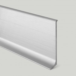 Плинтус алюминиевый Profilpas 90/8SSF сатинированный серебро 78133 сапожок 80x10