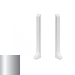 Заглушка для плинтуса Profilpas 90/4MP серебро сатин 78748 2 шт/уп