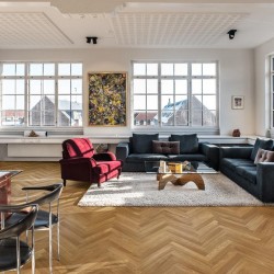 Инженерная доска Kahrs Студио Дуб AB под маслом Oak AB natural oiled HB 111PABEKF0KE050 Calm венгерская елка 490×70×11