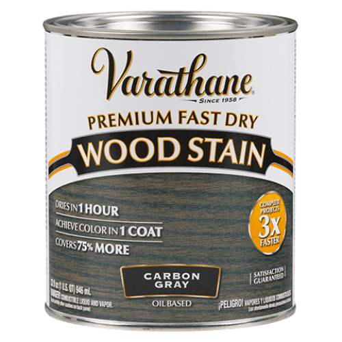 Цветное масло для дерева Varathane Fast Dry 307416 Угольный серый Carbon Gray 0,236 л Цветное масло для дерева Varathane Fast Dry 307416 Угольный серый Carbon Gray 0,236 л